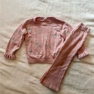 GAP Soft Pink Toddler Sweater Set
